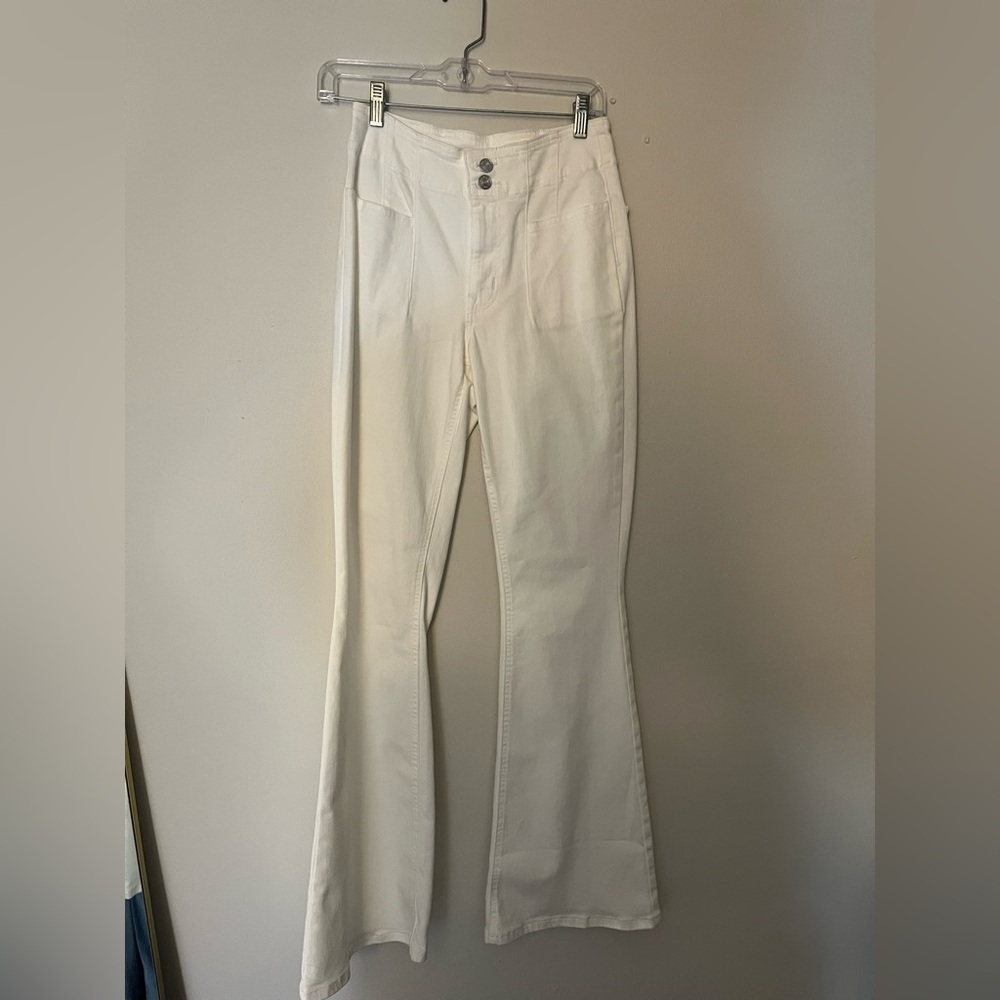 White Flare Jeans